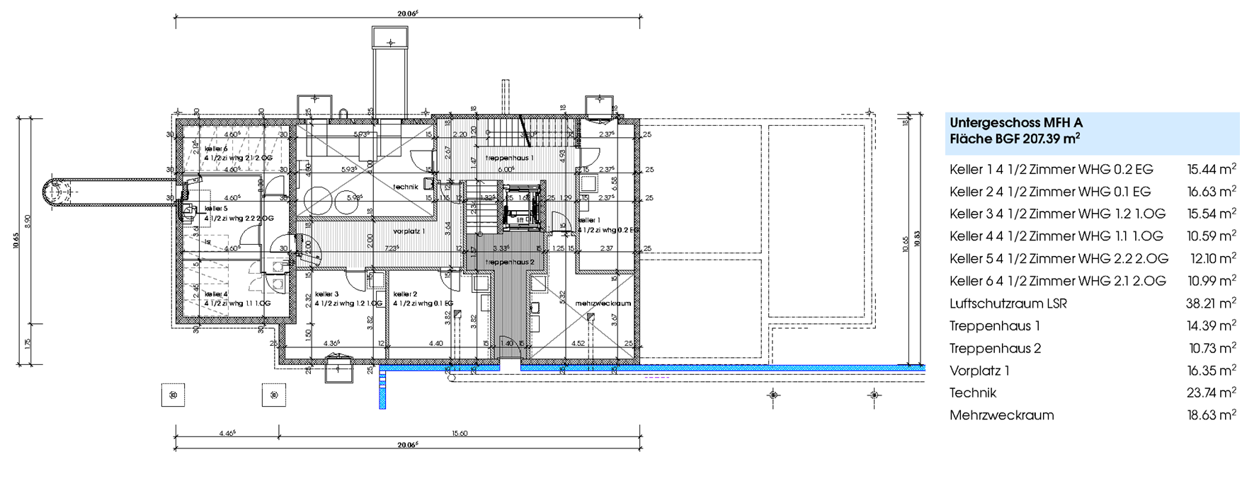 Grundriss aller Wohnungen