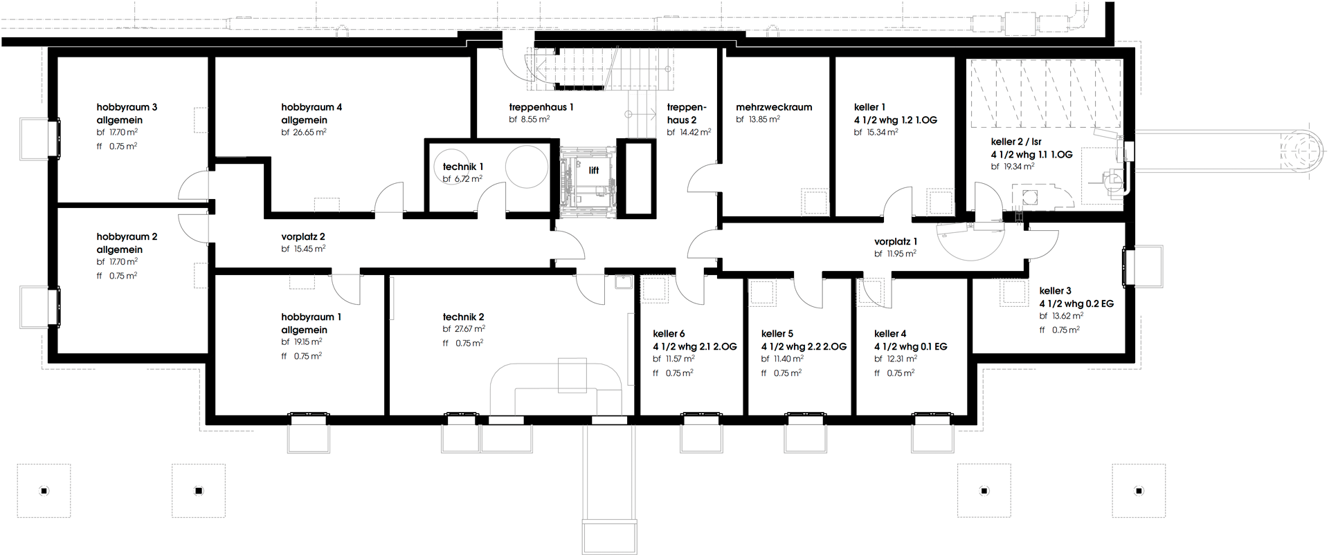 Grundrissplan Haus C UG