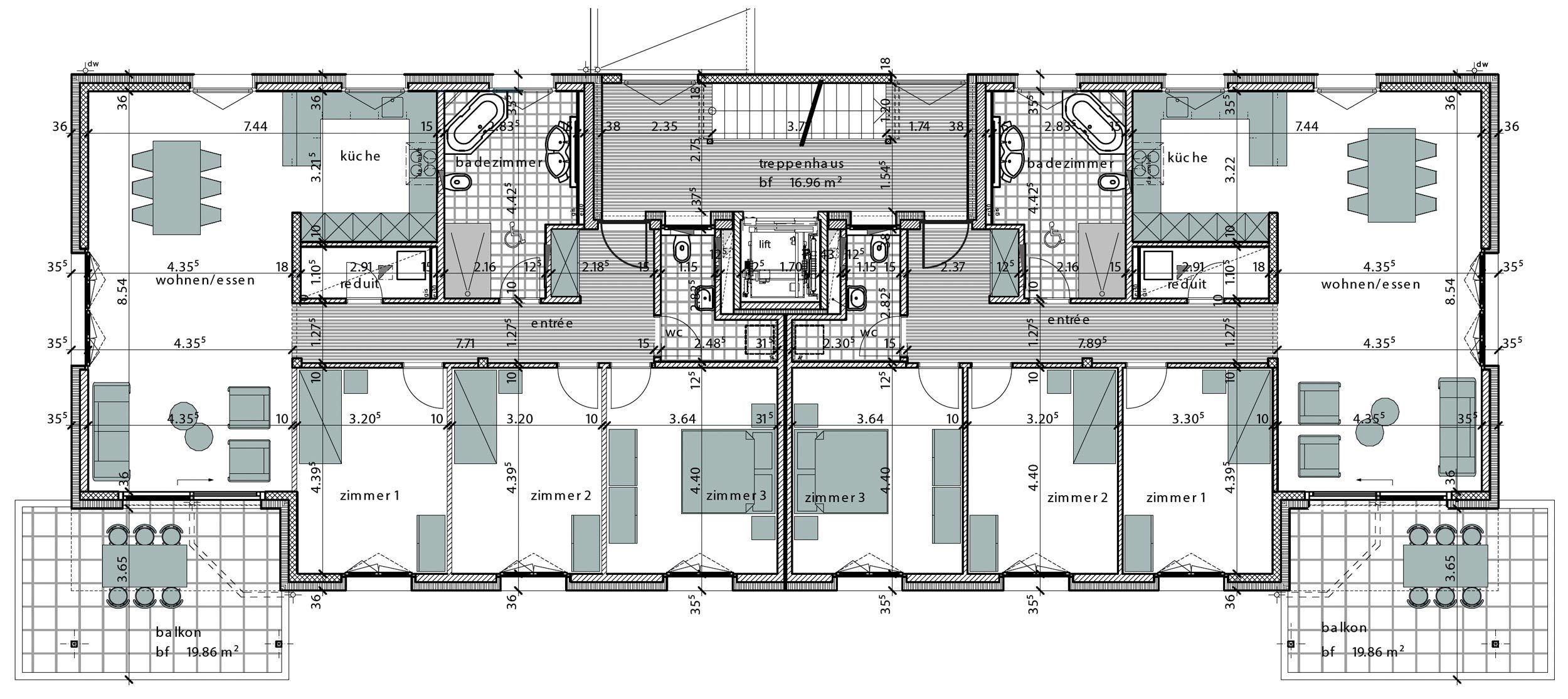 Grundriss aller Wohnungen